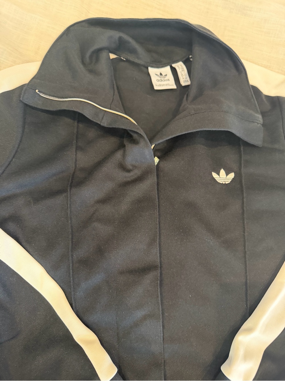 Adidas Original Ski Chic Jumpsuit with White Side Stripes - Picture 5 of 7